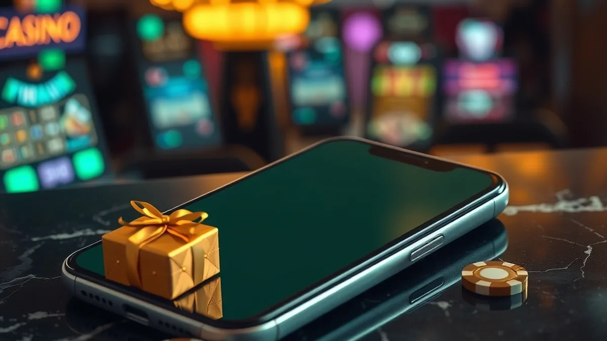 Smartphone avec champ vide et ticket doré pour saisir un code promo Westace
